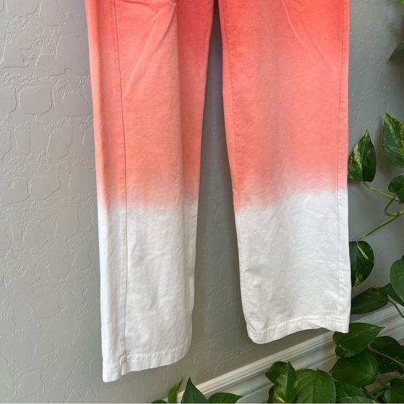 Seed to Style Organic cotton ombre lounge pants, straight leg, orange, size XXS - Picture 3 of 13
